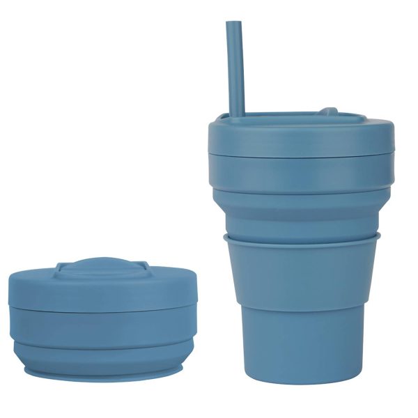 11 Oz Folding Travel Mug W/ Straw - Image 9