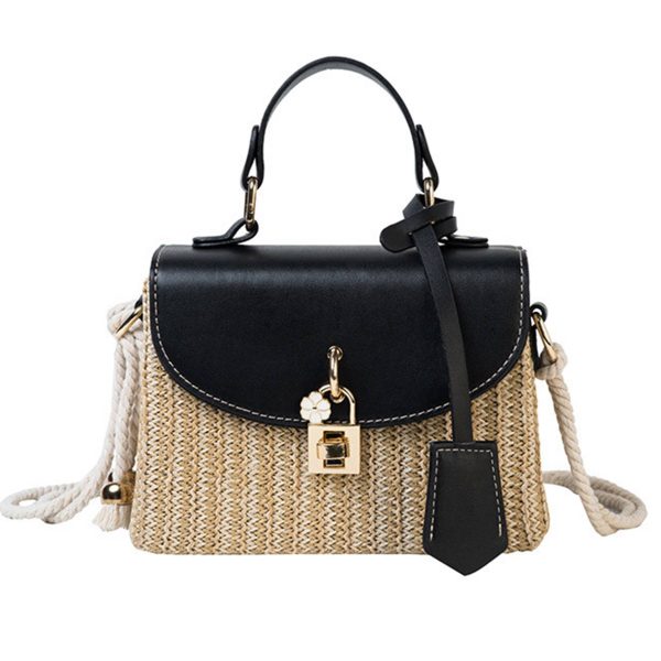 Jute/Burlap Straw Fashion Rattan Shoulder Cross-body bag - Image 3