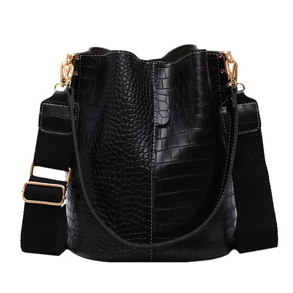 PU Bucket Bag And Crossbody Shoulder Handbags - Image 6