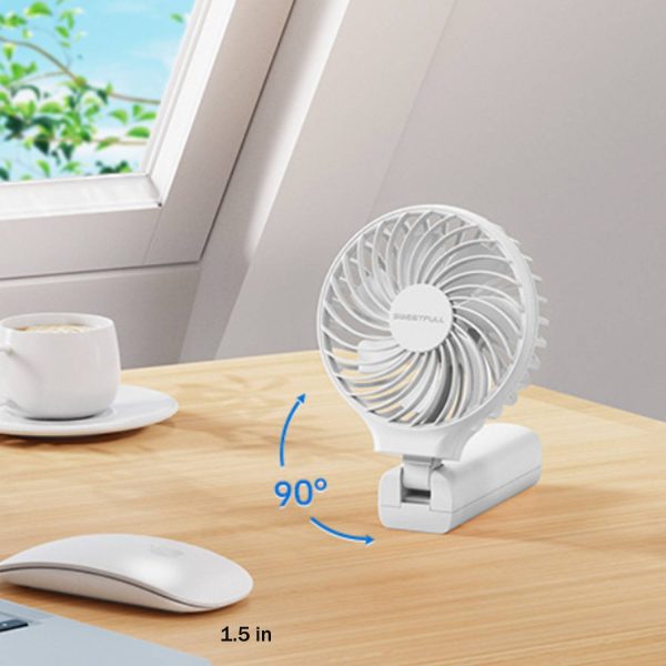 Compact Foldable 6-Speed Handheld Fan LED Display - Image 7