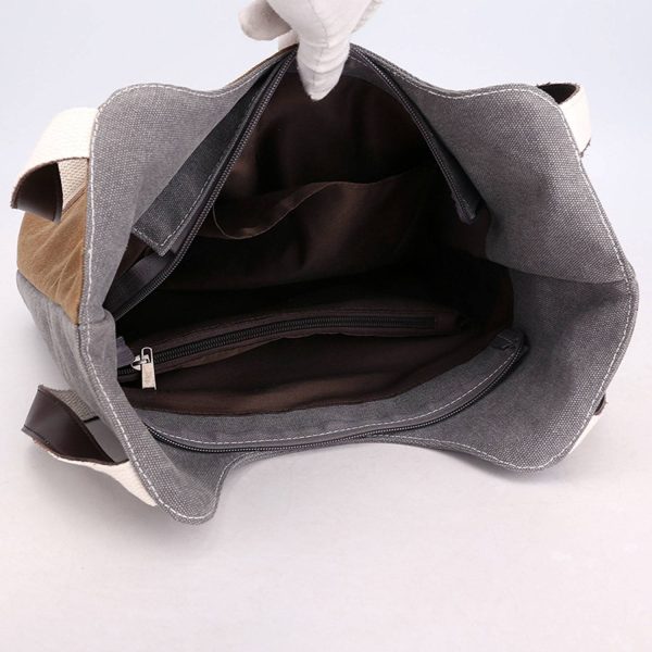 Canvas Hobo Tote Bag - Image 5