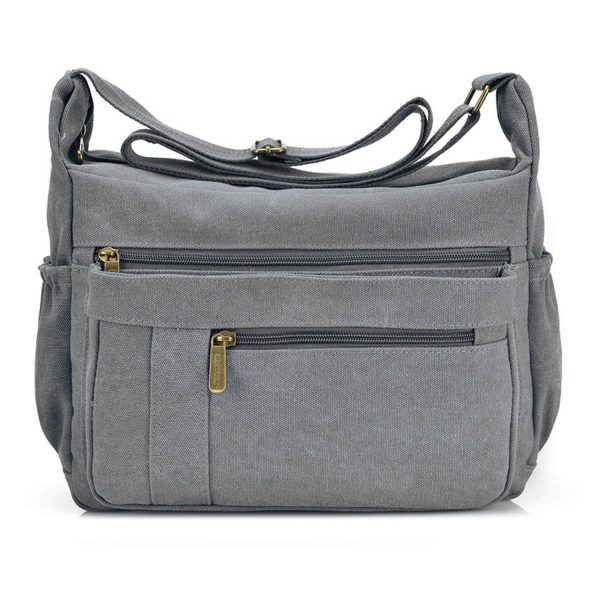 Light Weight Canvas Messenger CrossBody Bag for Women - Image 2