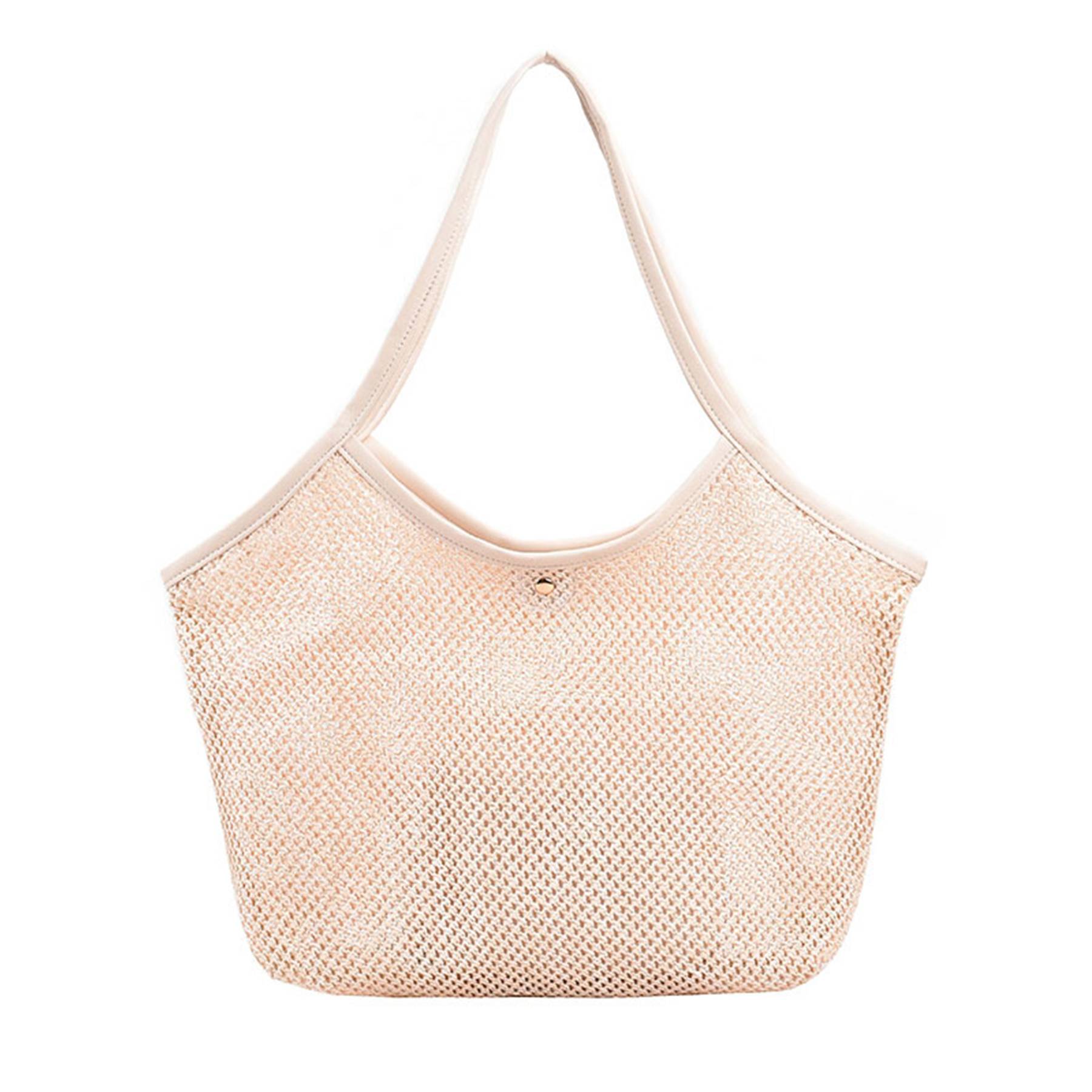 Jute Straw Woven Tote Bag, Handmade Weaving Shoulder Bag