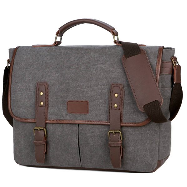 Cavas Vintage Men Briefcases Laptop Messenger Bag - Image 5