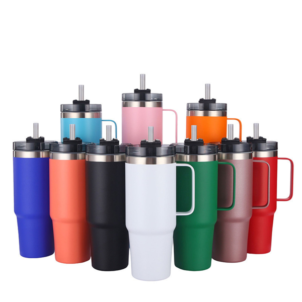 30Oz Reusable Insulated Mug Stainless Steel Bottle - Image 4