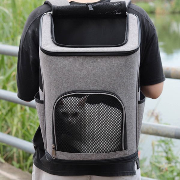 Oxford cloth large capacity shoulder breathable pet backpack - Image 3