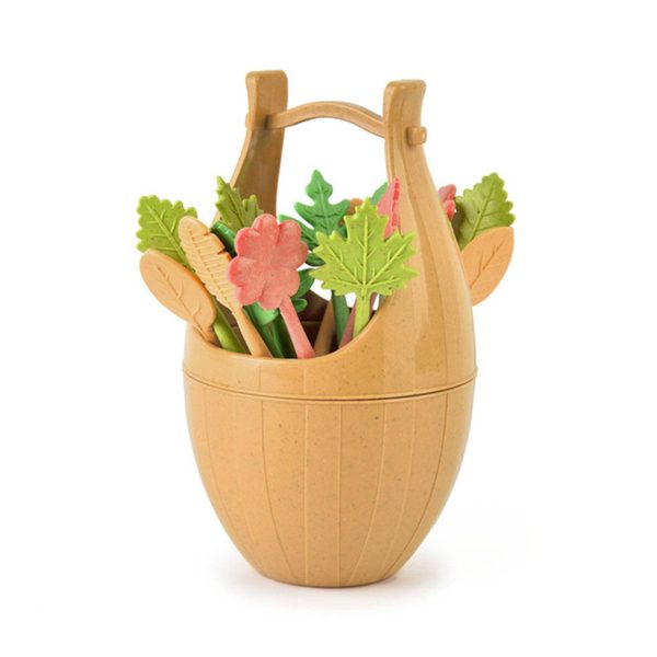 Mini Bucket Fruit Fork Set - Image 3