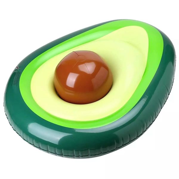 Inflatable Avocado Pool Float Floatie With Ball