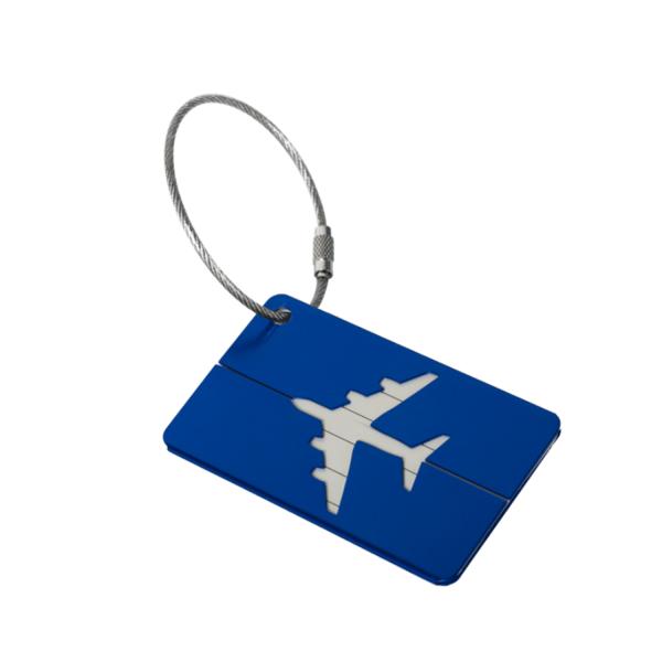Aluminum Airplane Pattern Tag for Travel Suitcase