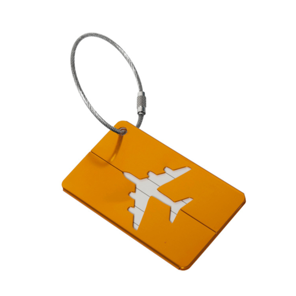 Aluminum Airplane Pattern Tag for Travel Suitcase - Image 3