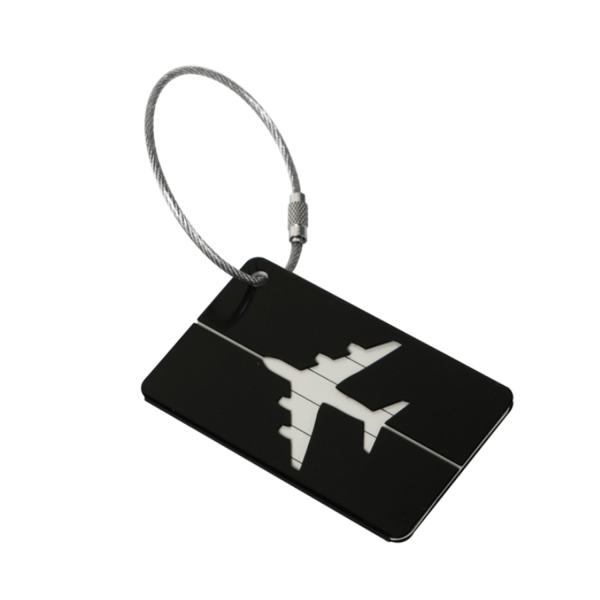 Aluminum Airplane Pattern Tag for Travel Suitcase - Image 4