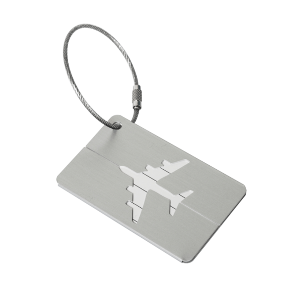 Aluminum Airplane Pattern Tag for Travel Suitcase - Image 7