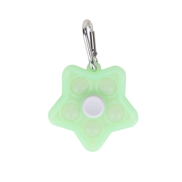 Multi Color Star Shape Silicone Finger Fidget  Spinner - Image 3