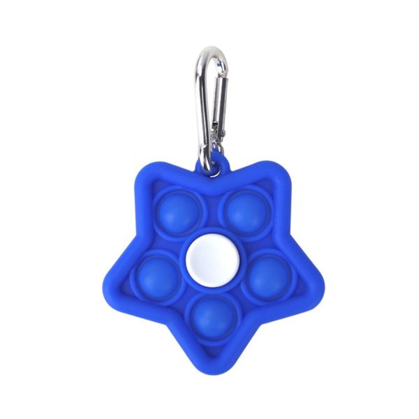 Multi Color Star Shape Silicone Finger Fidget  Spinner - Image 4