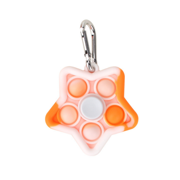 Multi Color Star Shape Silicone Finger Fidget  Spinner - Image 5