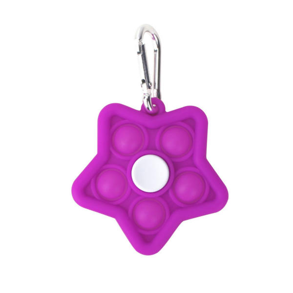 Multi Color Star Shape Silicone Finger Fidget  Spinner - Image 8
