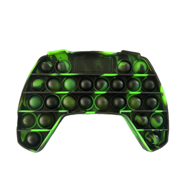 Multi Color Gamepad Shape Silicone  Push Bubble Fidget  Toy