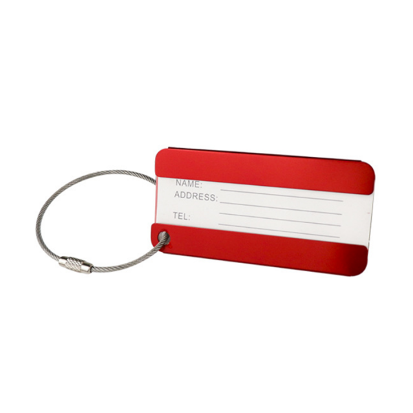 Square Aluminum Alloy Travel Luggage Tag