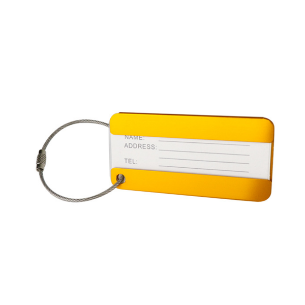 Square Aluminum Alloy Travel Luggage Tag - Image 5