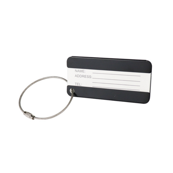 Square Aluminum Alloy Travel Luggage Tag - Image 3
