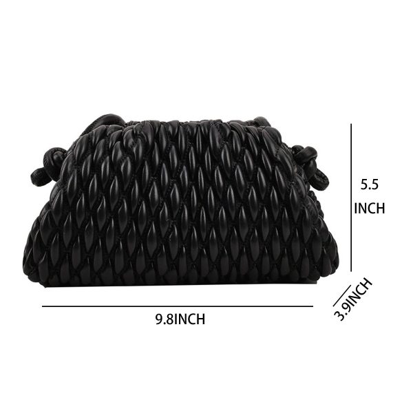 PU Crossbody Purse Quilted Clutch Handbag for Women - Image 5