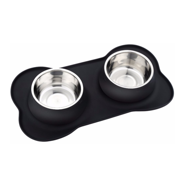 Set of 2 Stainless Steel Dog Bowl - Image 3