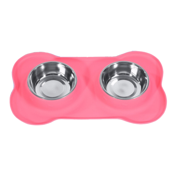 Set of 2 Stainless Steel Dog Bowl - Image 2