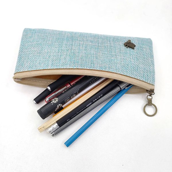 Classic Design Linen Pencil Case - Image 5