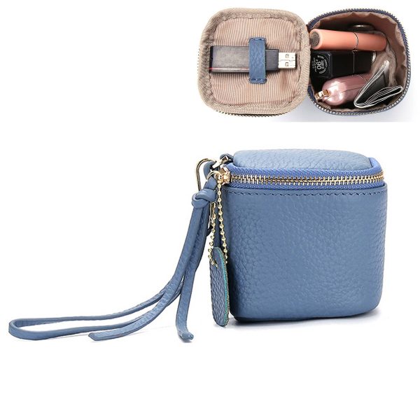 Genuine leather women's mini carrying coin bag - Image 2