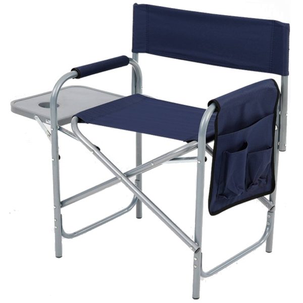 Steel folding camping chair beach high armchairs - Image 2
