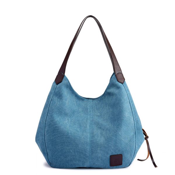 Canvas Women's Multi-pocket Tote Bag - Image 2