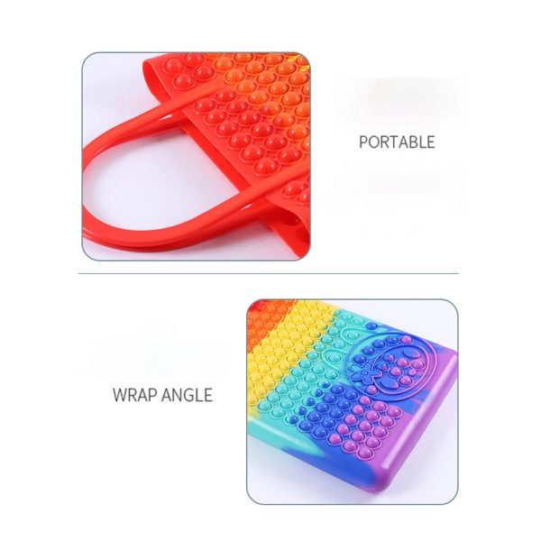 Silicone Fidget Rectangle Pop Handbag - Image 5