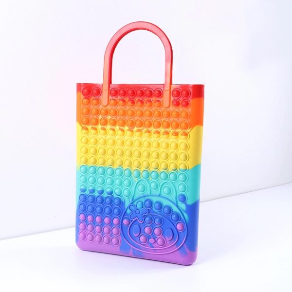 Silicone Fidget Rectangle Pop Handbag - Image 3