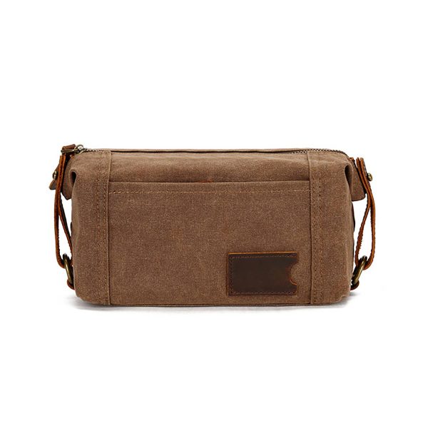 Waterproof Waxed Canvas Clutch Bag w/ Side Strap - Image 3