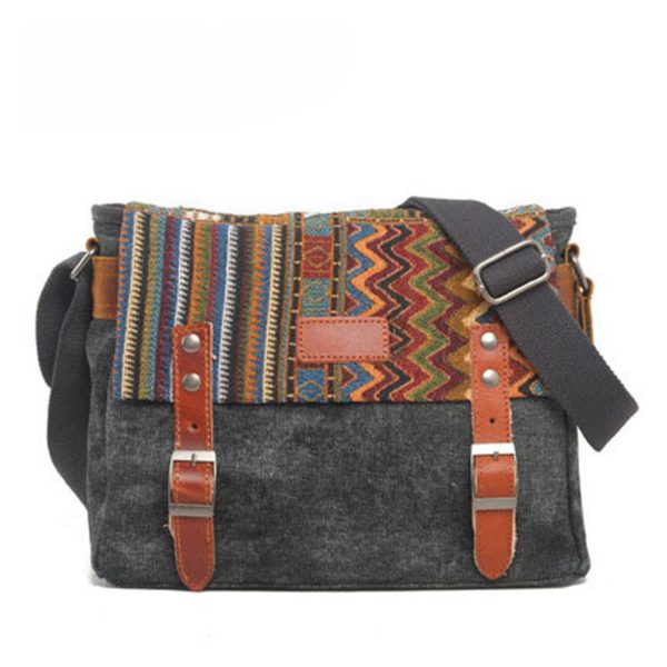 Canvas Messenger Bag for Women - Image 5