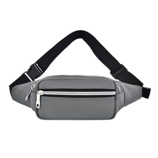 Waterproof Oxford Cloth Zipper Waist Pack Casual Style
