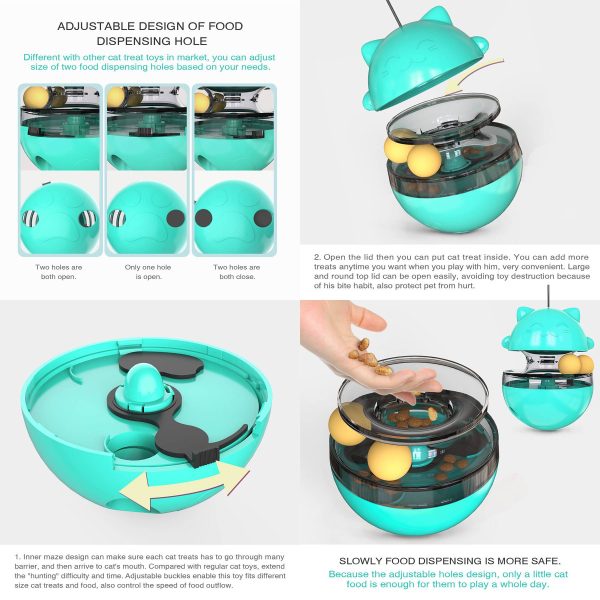 Plastic Cat Toys Kitty Food Dispenser Ball - Image 5
