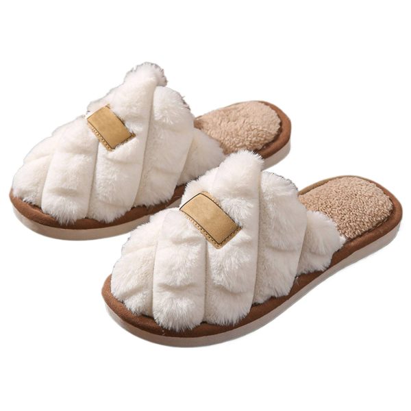 Lightweight Non-Slip Soft Warm Women Indoor Plush Slippers - Image 4