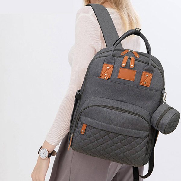 Large Nylon Waterproof Maternity Baby Changing Backpack - Image 4