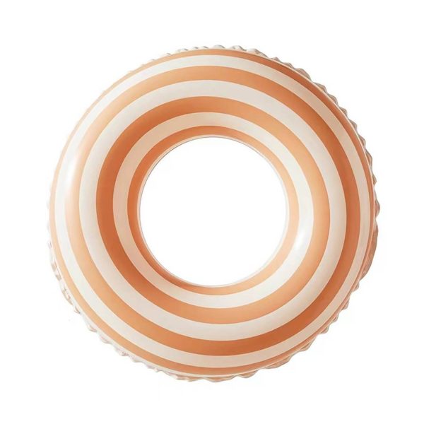 Summer Retro Striped Inflatable Swim Ring w/ Thickened PVC - Image 4
