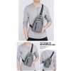Small Water Resistan Crossbody Waist Bag With Earphone Hole - Image 3