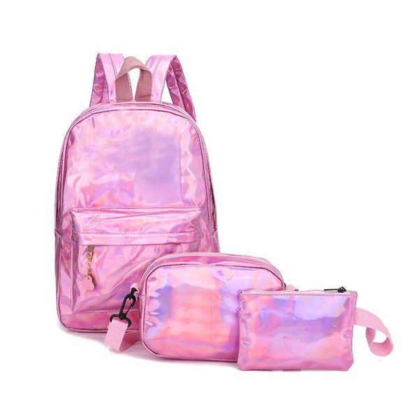 Customized Colorful Backpack 3-Piece Set