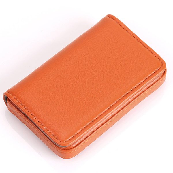 PU leather magnetic business card bag wallet - Image 6
