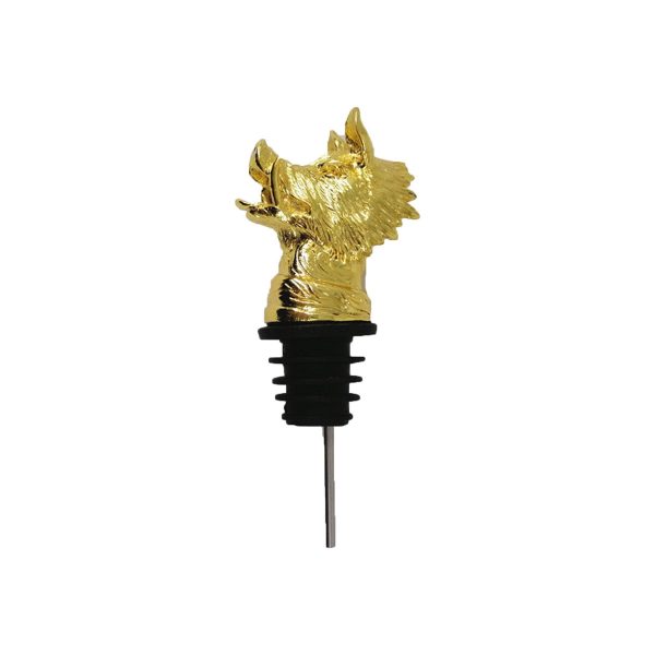 Alloy European style pig head wine dispenser