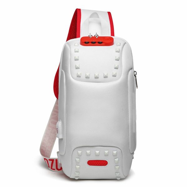 Oxford Men Sling Backpack Anti Theft Crossbody Shoulder Bag - Image 7