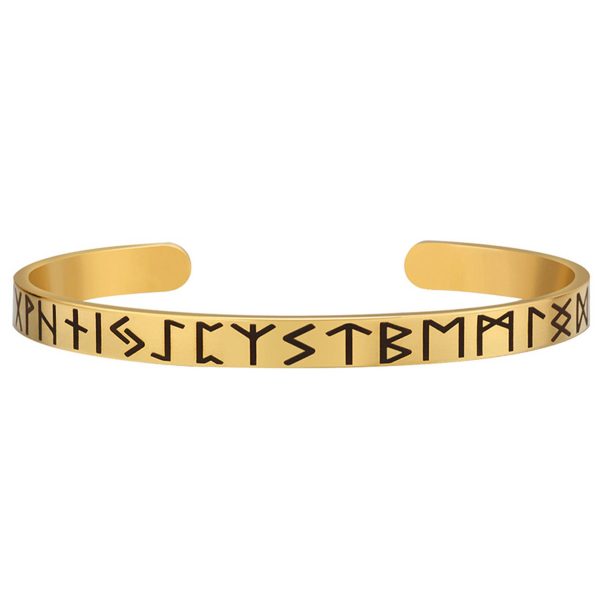Stainless Steel C-shaped open character bracelet - Image 2
