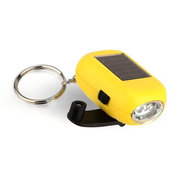 Mini Solar Hand-Crank LED Flashlight for Emergency Use - Image 4