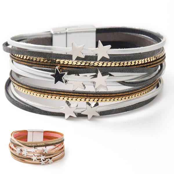 PU Personalized fashion lucky bracelet