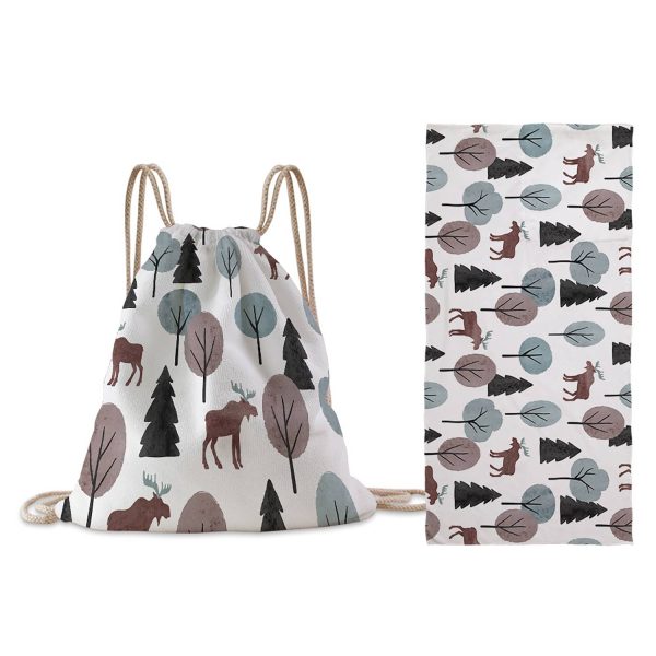 Folding Beach Towel w/ Drawstring Bag - Image 7