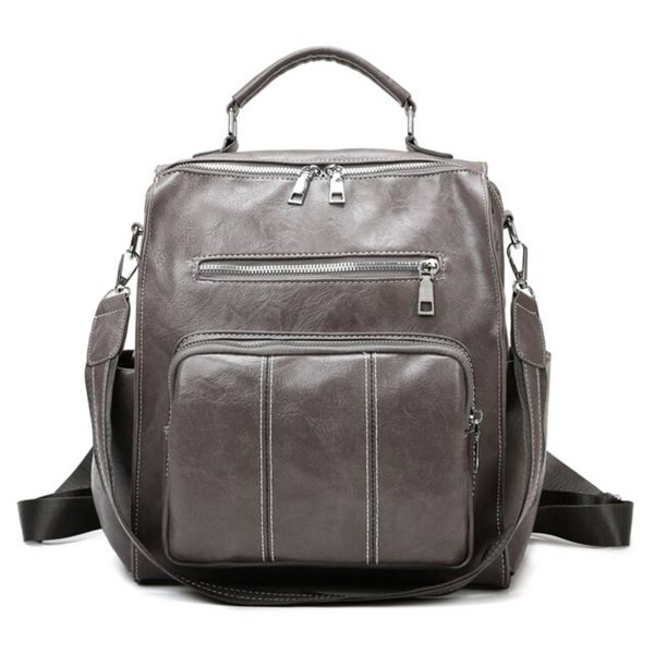 PU Convertible Waterproof Backpack for woman - Image 3